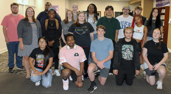 Dr. Elaina Behounek, far left on the second row, and the students in her fall Social Problems class.